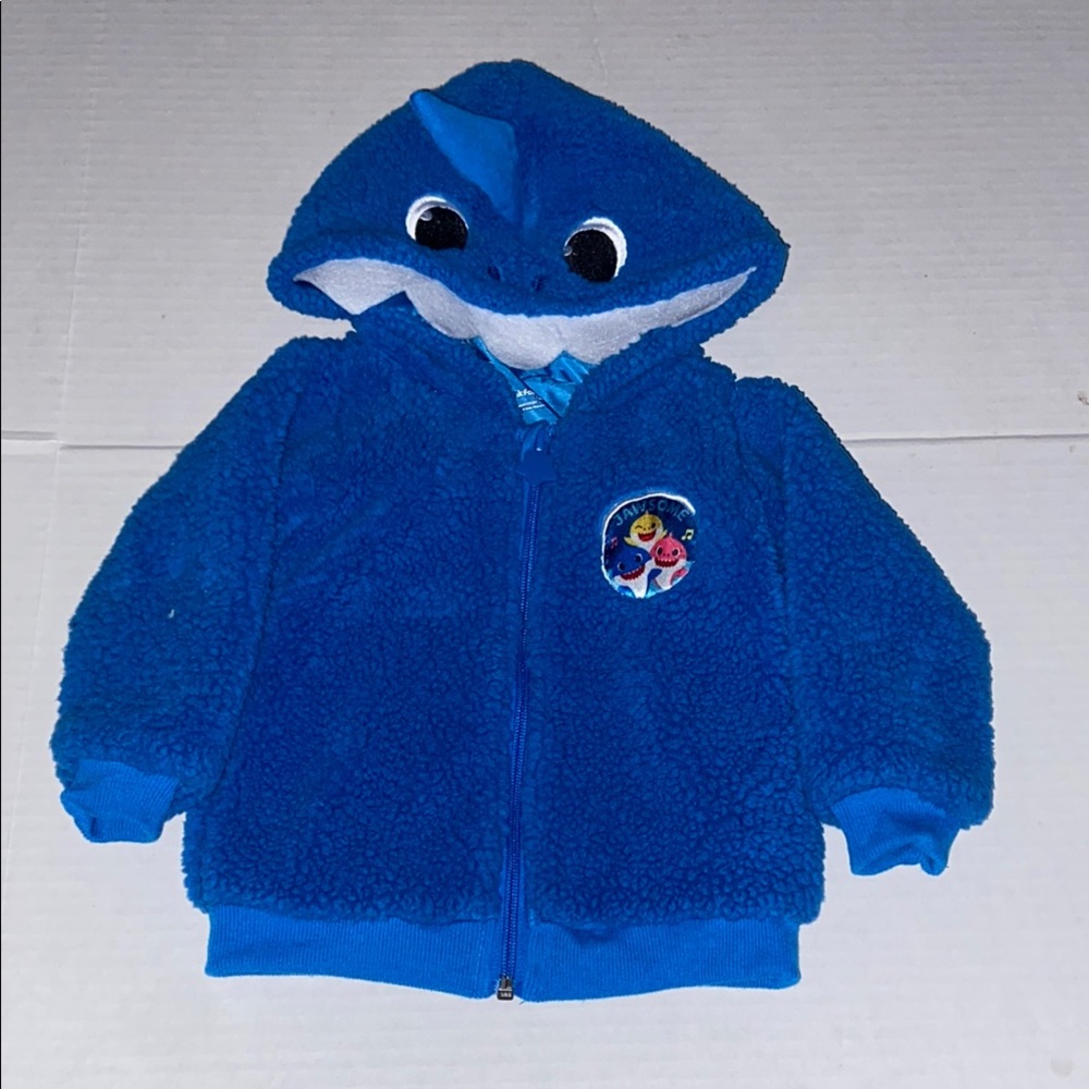 Pinkfong Nickelodeon Blue Fleece Shark Hoodie 18 months